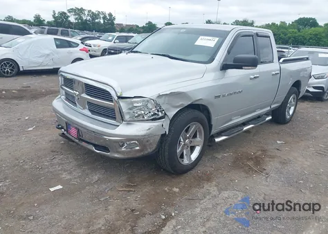 2012 Ram 1500 Slt из США, поврежденный, VIN 1C6RD6GT5CS160356